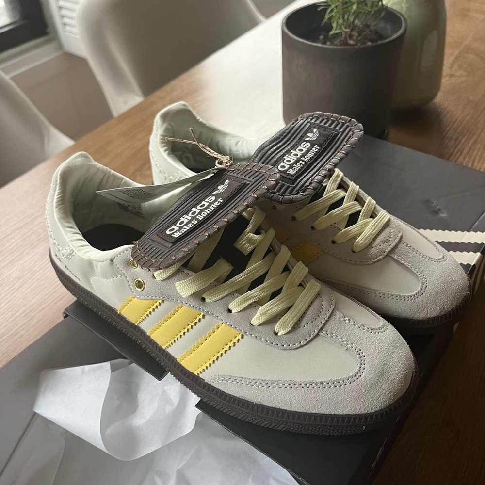 Adidas x Wales Bonner Ecru and Yellow Sneakers